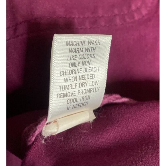 Sonoma Womens Purple Jacket Button Front Bell Sleeves Mandarin Collar Size 1X - Picture 8 of 8